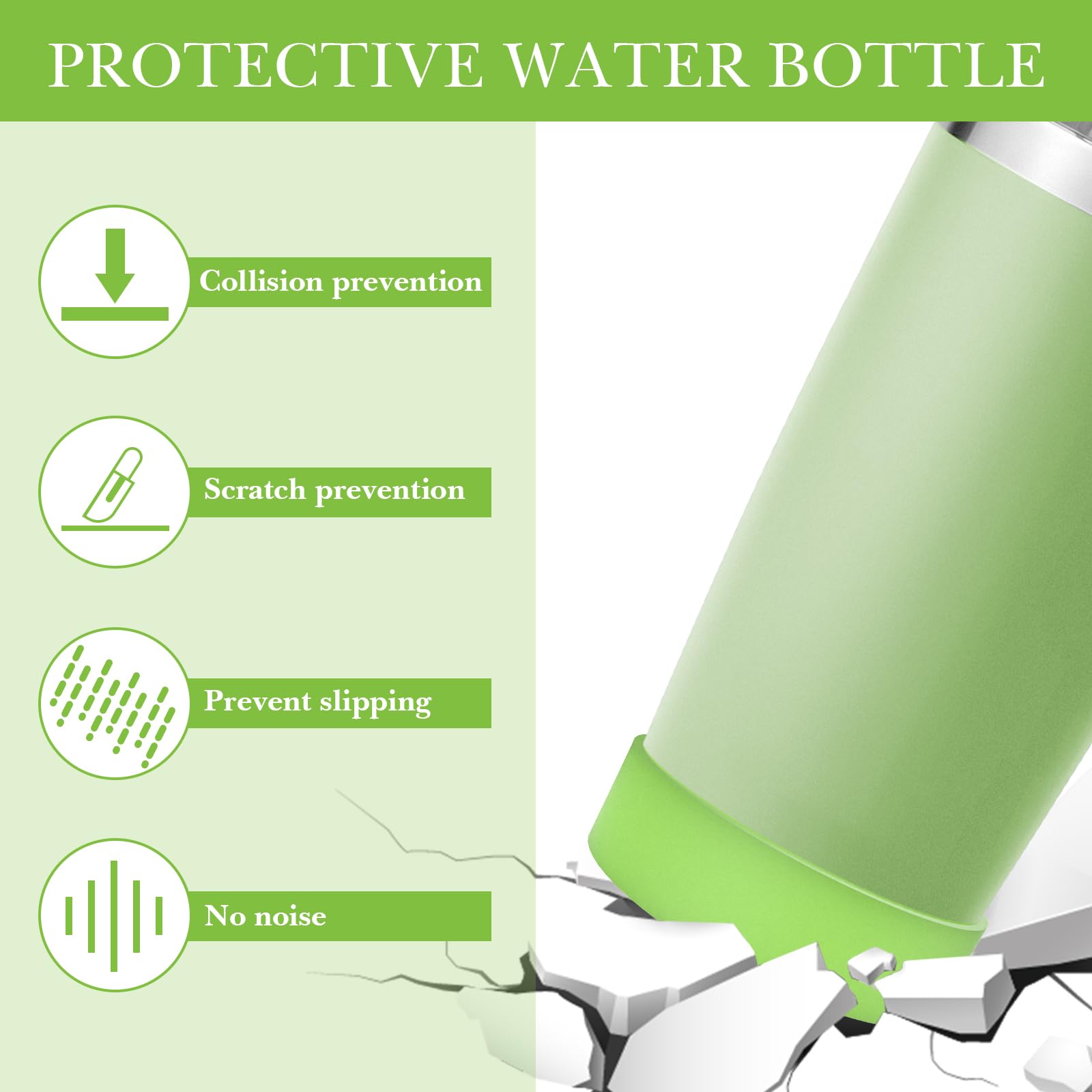 Linkidea 2 Pack Water Bottle Boot Compatible with YETI Tumbler 20oz/30oz, Travel Mug 20oz/30oz - Image 4