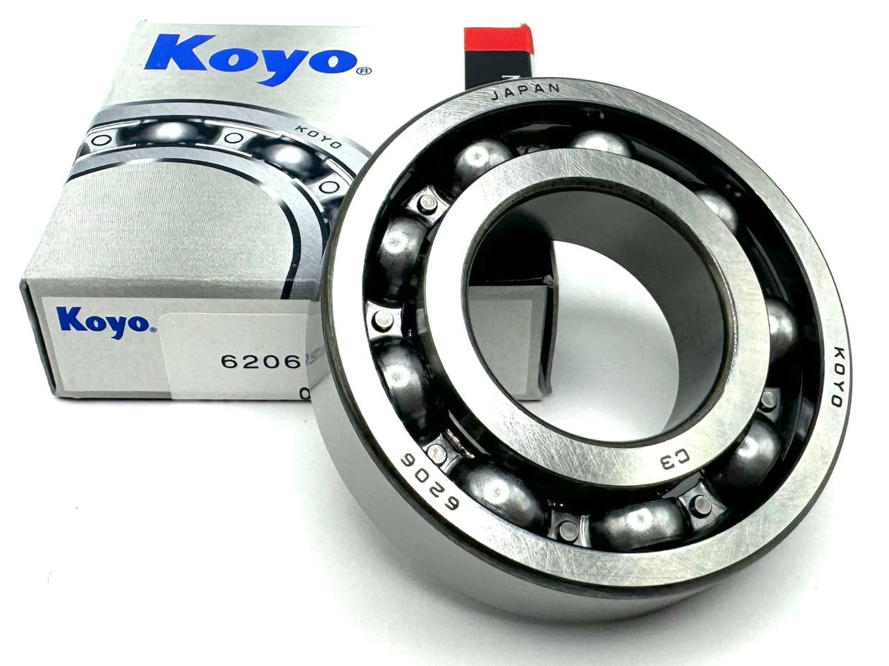 KOYO (JTEKT) Japan 6206 CM Ball Bearing, Open Type, NO Seals