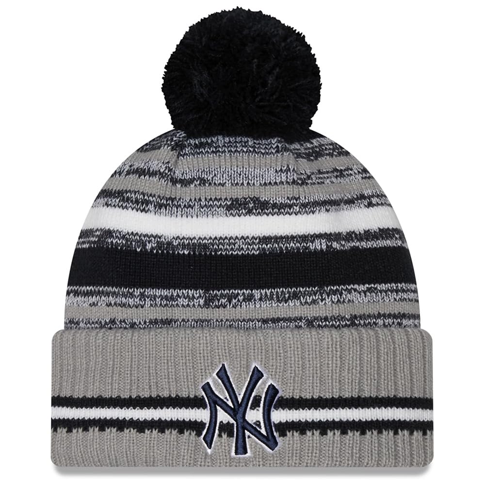 New EraNY New York Yankees Sport Knit Cuff Beanie Hat Navy Blue Grey