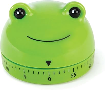 Amazon.com: Kikkerland Frog Timer – Fun Gadget for Home & Kitchen – 60 ...