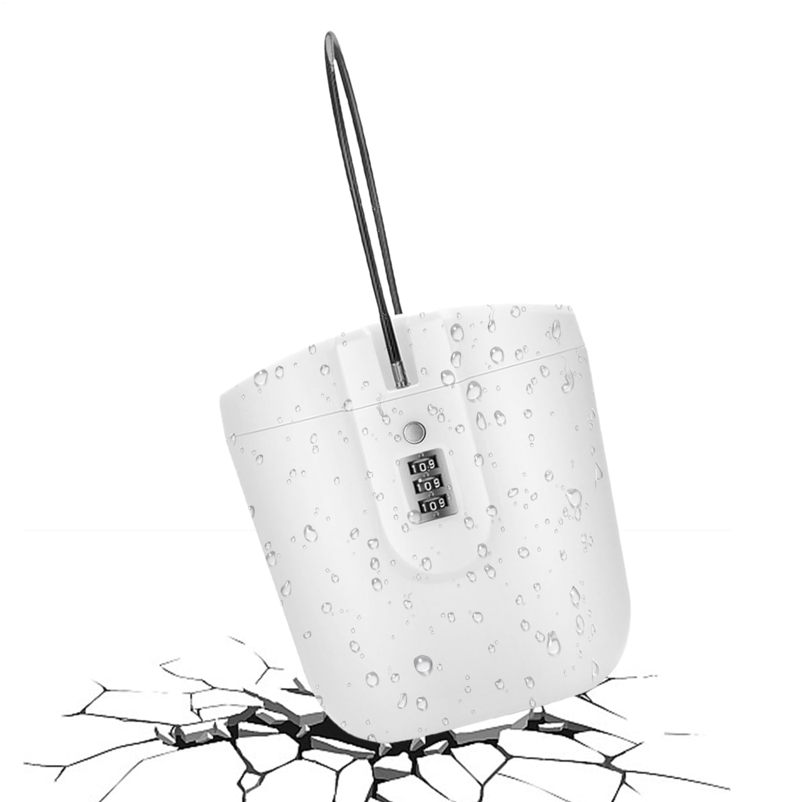 Cassetta di sicurezza impermeabile per spiaggia, viaggi, casa, con codice, portatile, 2 l, sicura per oggetti di valore, oggetti personali, chiavi, ideale per avventure all'aria aperta, 1 pezzo