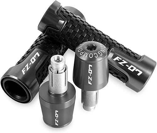 Miniatura 6 de DOUKI Handle Grips Ends Handlebar Rubber Gel Hand Grips Brake Hands for Y&amp;AMAHA FZ07 FZ 07 FZ-07 2015 2016 2017 2018 2019 2020 2021 (Color  Verde)