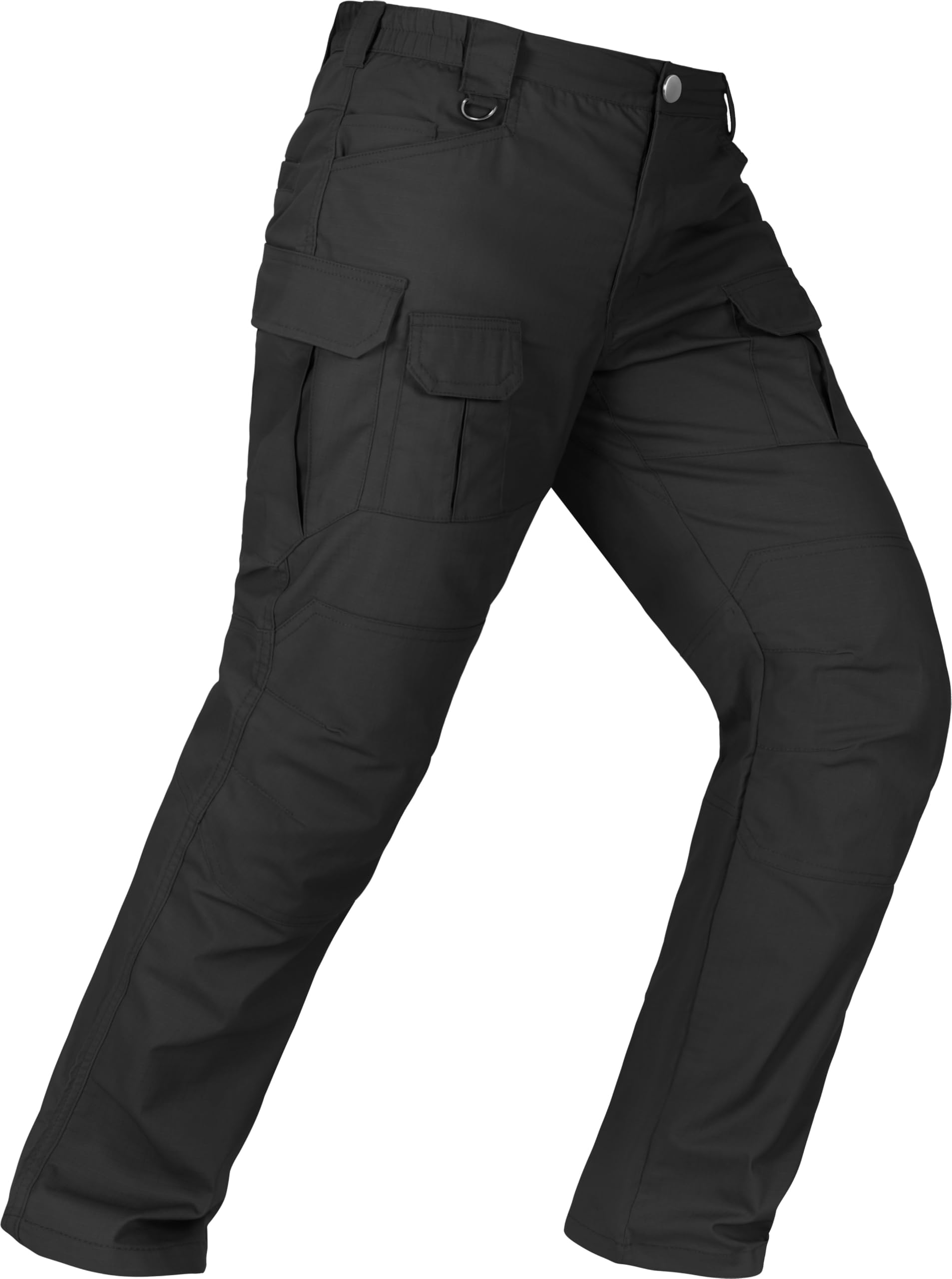 Mens Tactical Pants Water Resistant Stretch Cargo Ripstop Pants Lightweight Breathable Outdoor Work Hiking Pants