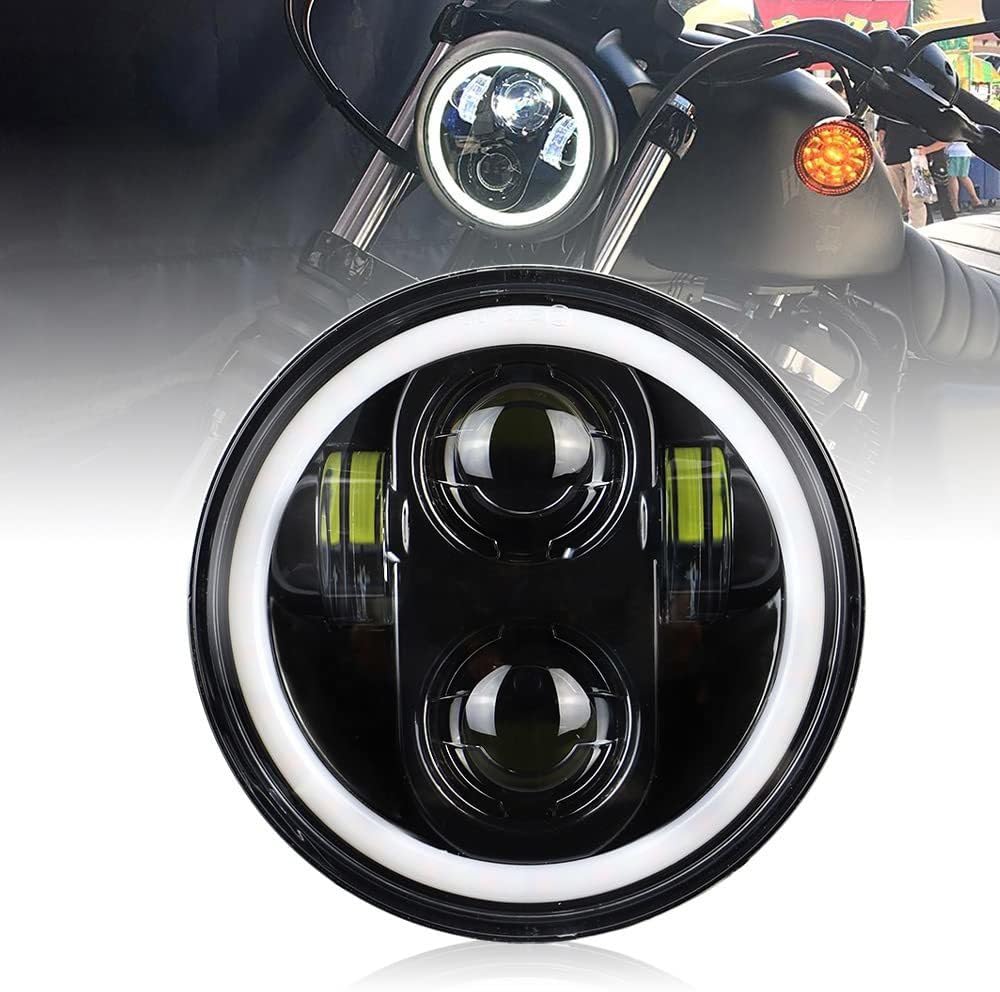 Acube Mart 5.75 Inch LED headlight compatible for Avenger all models,RX100,RX135-image-46