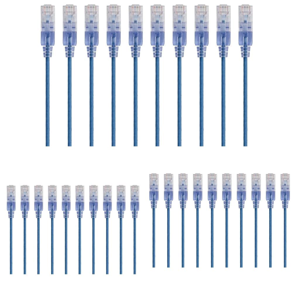 Amazon.com: Monoprice - 115150 SlimRun Cat6A Ethernet Patch Cable, 1ft ...