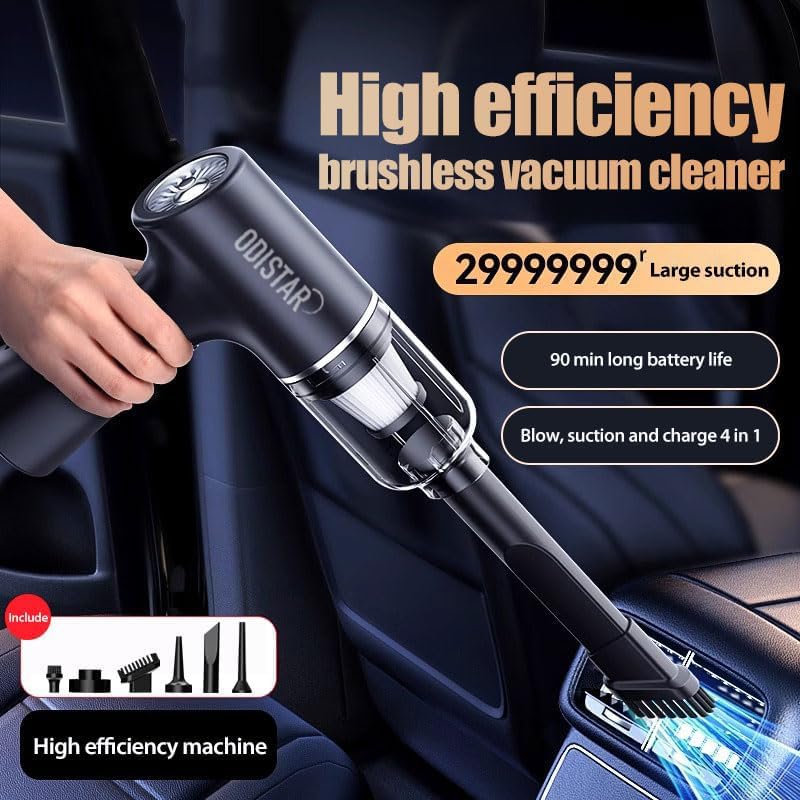 ODISTAR Computer Vacuum Cleaner-300000RPM Compressed Air Duster-Air Blower Powerful 4-in-1-Electric Air Dusters-Replace Compressed Air Cans for PC,... - Image 2