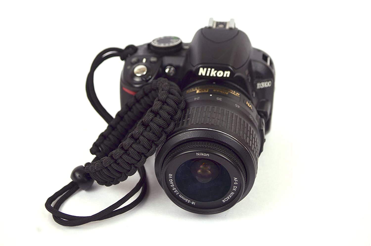 Black Beauty Auto Lock Adjustable Hand Grip Braided King Cobra Paracord Wrist Camera Strap Lanyard for Nikon Sony and All DSLR Camera/Binoculars (Black)