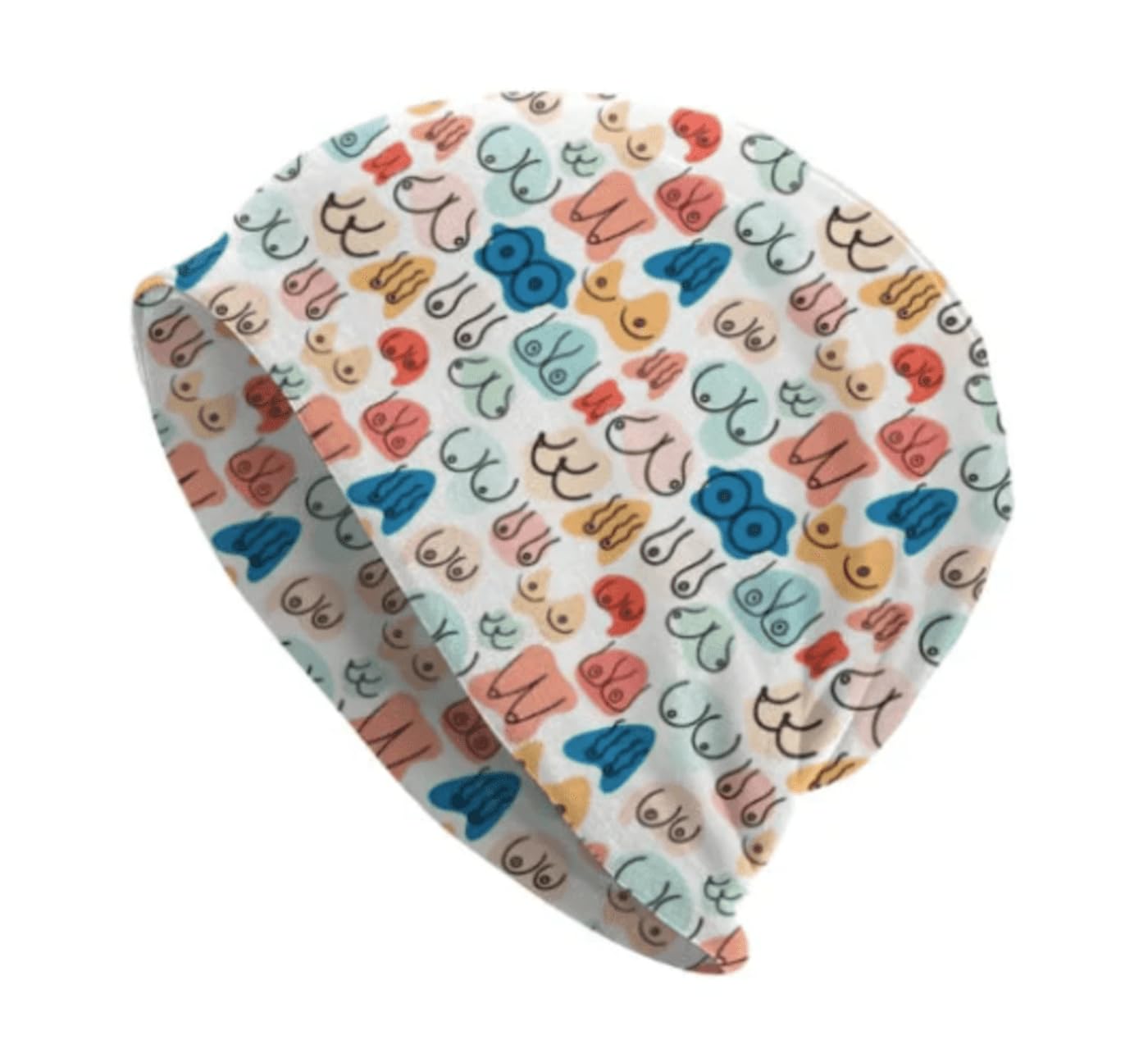 Djc Boutique Women's Boobs Chemo Headwear Beanie Hat Bandana For Man Hat Turban Headwrap Scarf Fully Lined Breasts