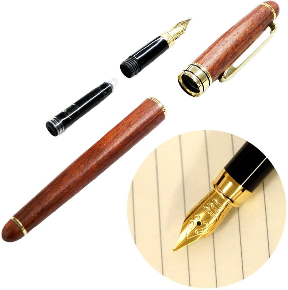 高級木製万年筆 【チューリップウッド】 木材の女王】チューリップウッド 受注生産品 | 木軸ペン工房 金杢犀