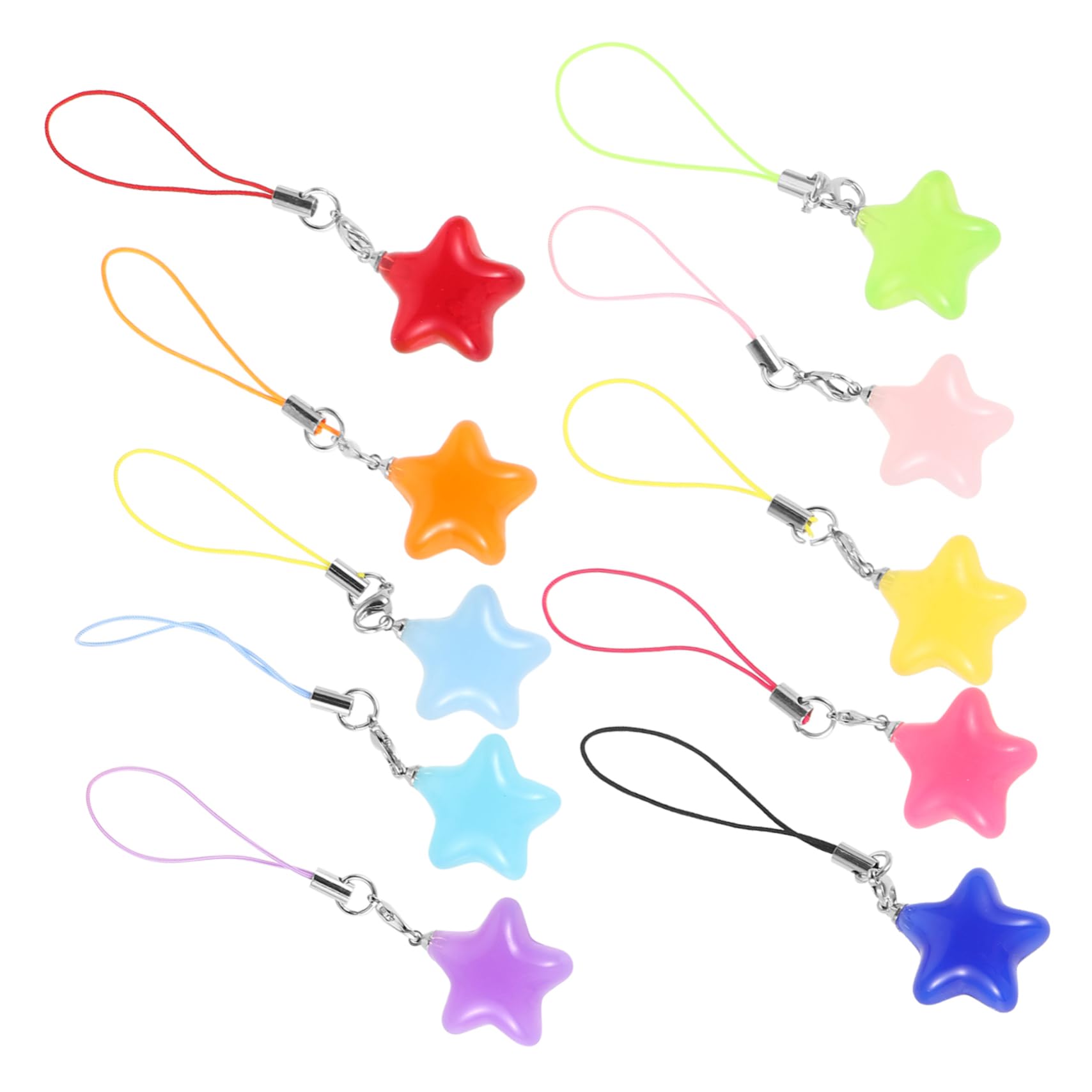 Artibetter del teléfono estrella Accesorio duradero y resistente llavero colgante accesorio de telefono colgantes para teléfono con forma de estrella rosa