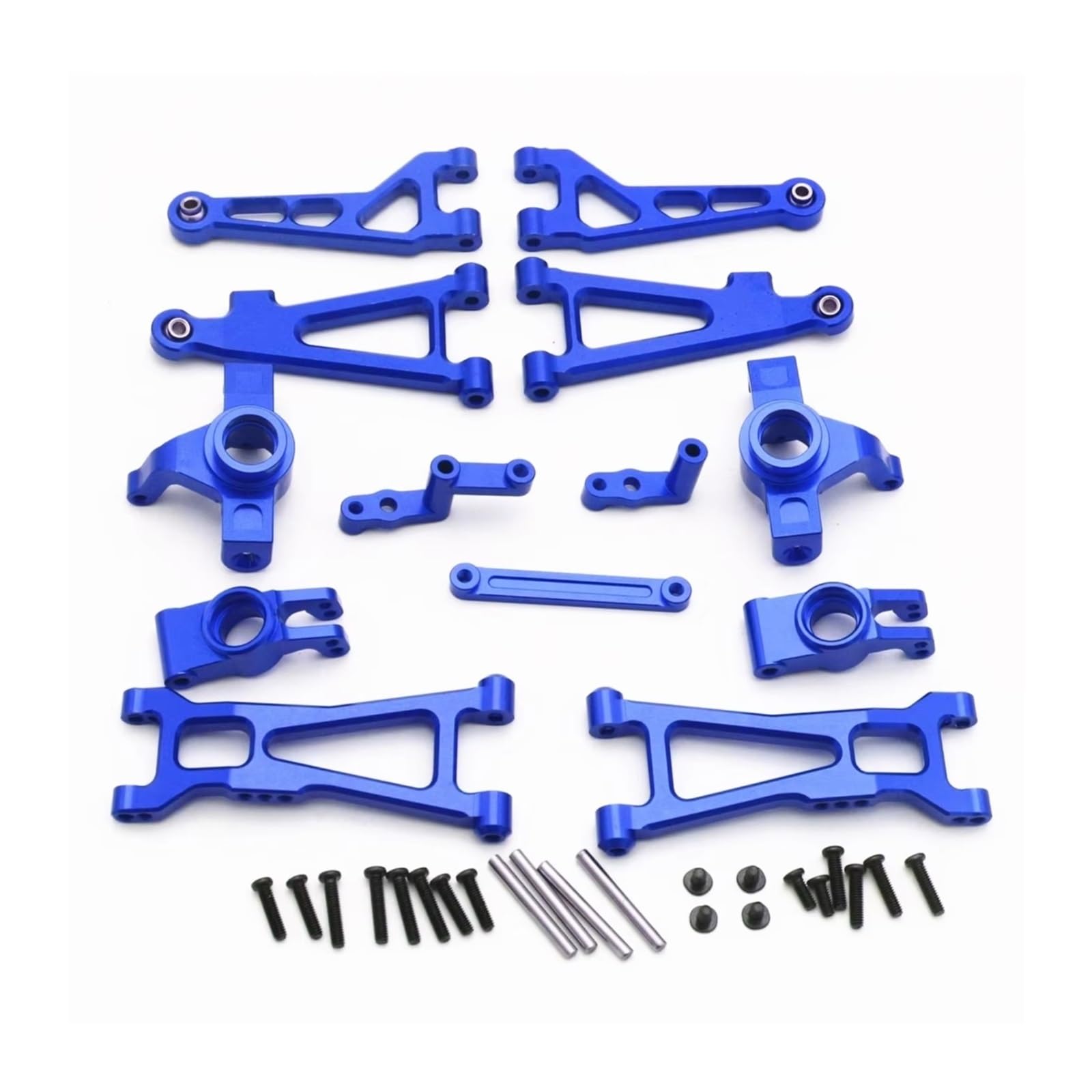 Knuckle sterujące RC do Redcat do wulkanu 16 1/16 metalowe ramię zawieszenia zespół kierownicy zestaw kubków kierowniczych RC części samochodowe i akcesoria ulepszone zastosowanie zastępcze (niebieski