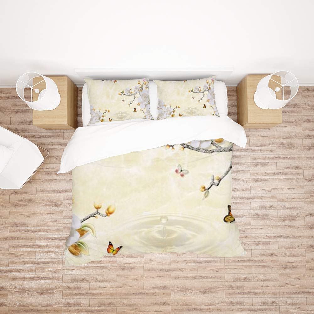 Parure de lit ultra douce toutes saisons facile d'entretien lit simple 3 pcs