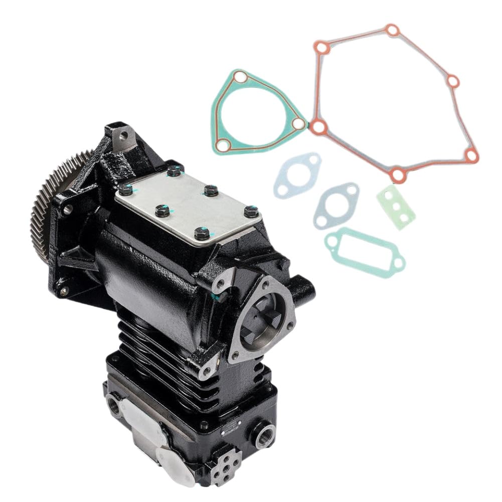 Air Brake Compressor AP02 Compatible with Detroit Diesel Series 60 12.7L Engines (2004 and Older) for TU-FLO 750 Applications