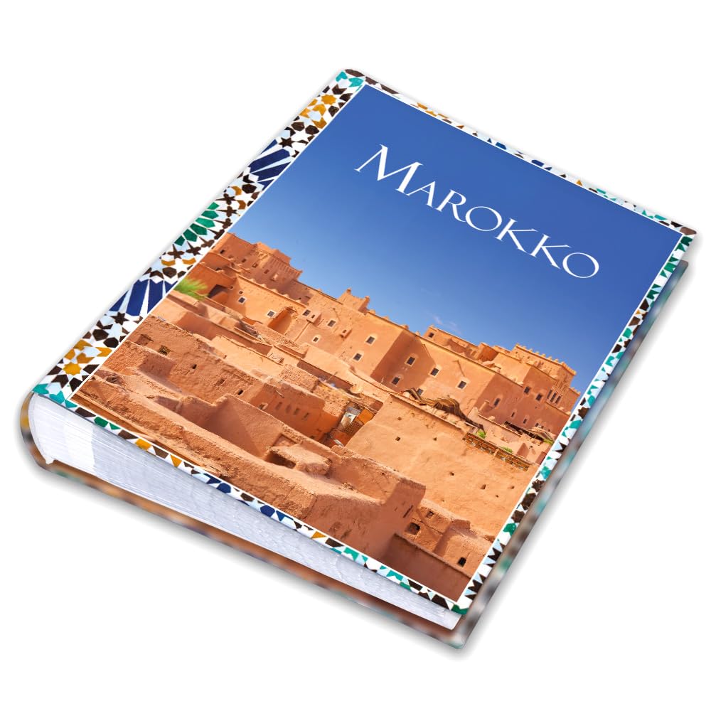 Urlaubsfotoalbum 15x21: Marokko, Fototasche für Fotos, Taschen-Fotohalter für lose Blätter, Urlaub Marokko, Handgemachte Fotoalbum