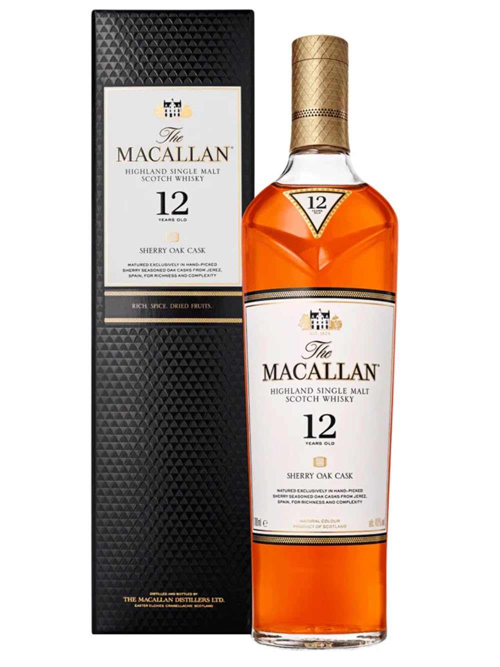 マッカラン MACALLAN 12年 SHERRY OAK CASK The Macallan Whisky Sherry Oak 12 Anos Single Malt 700ml