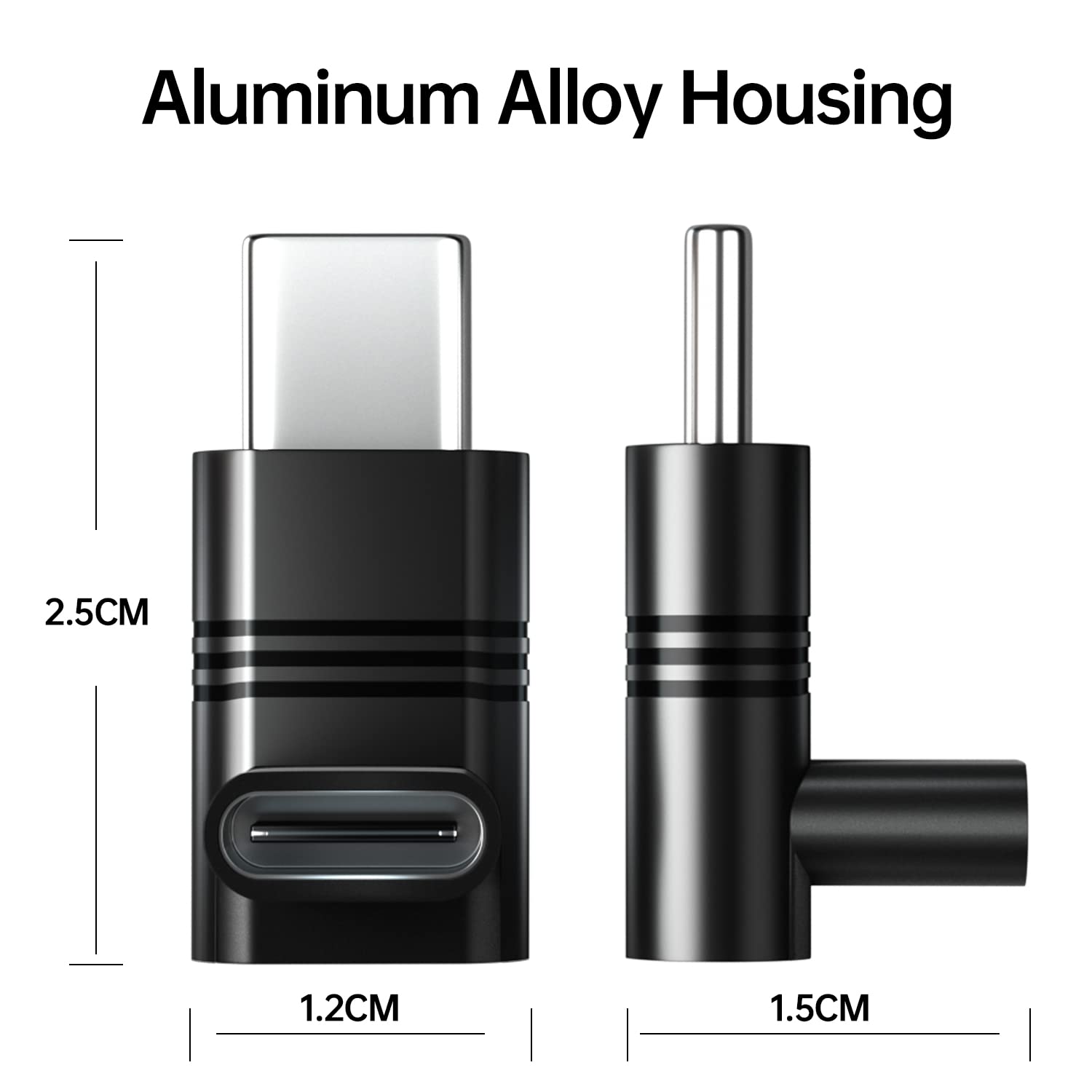 Snapklik.com : USB C 90 Degree Adapter 4Pack, 240W Up And Down L Shape ...