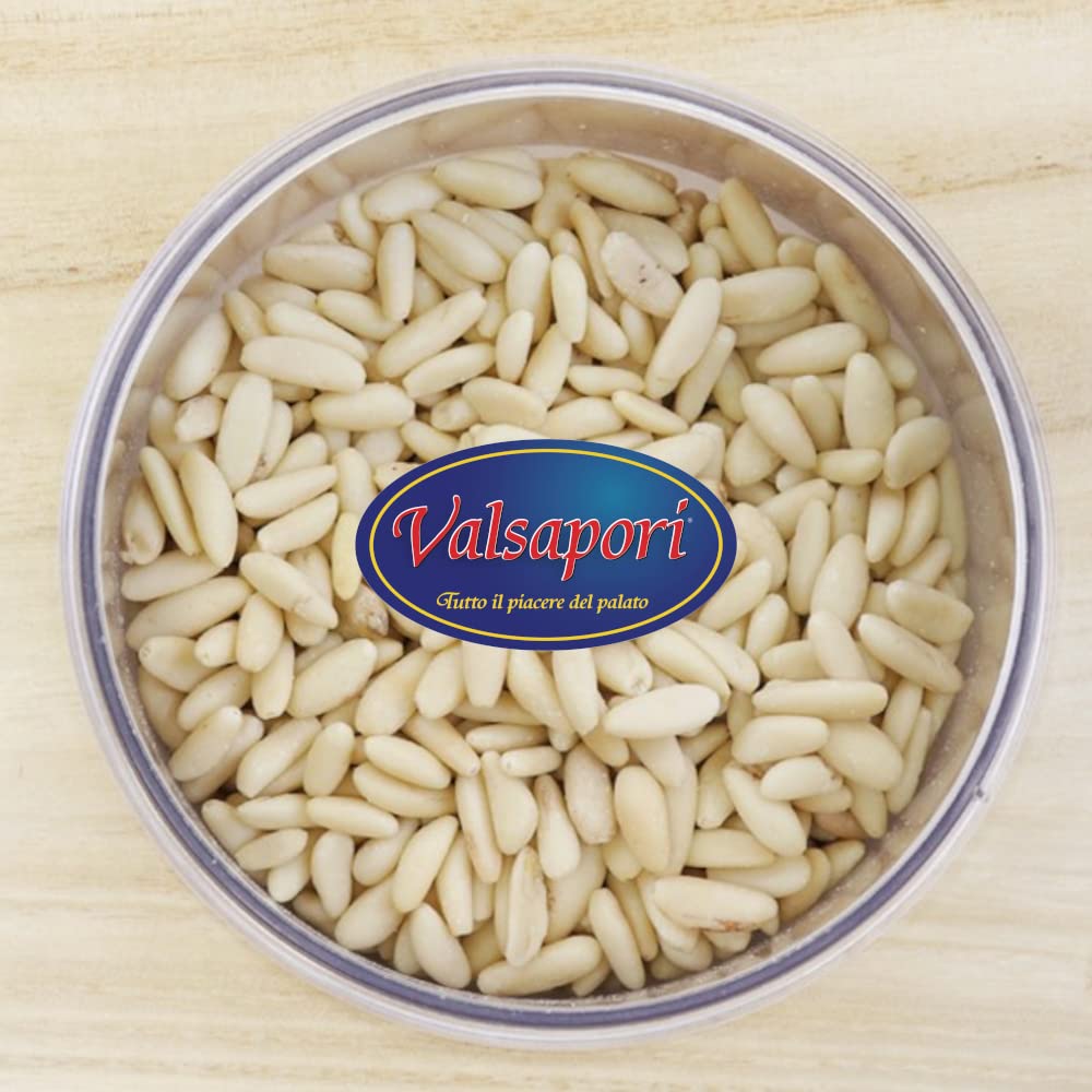 Valsapori - PINOLI SICILIANI SGUSCIATI (1000 gr) - RACCOLTO SELVATICO | Pinoli Italiani Selezionati, Qualità Premium, Ricchi di Sali Minerali e Vitamine - 100% Naturali, Gusto Autentico della Natura