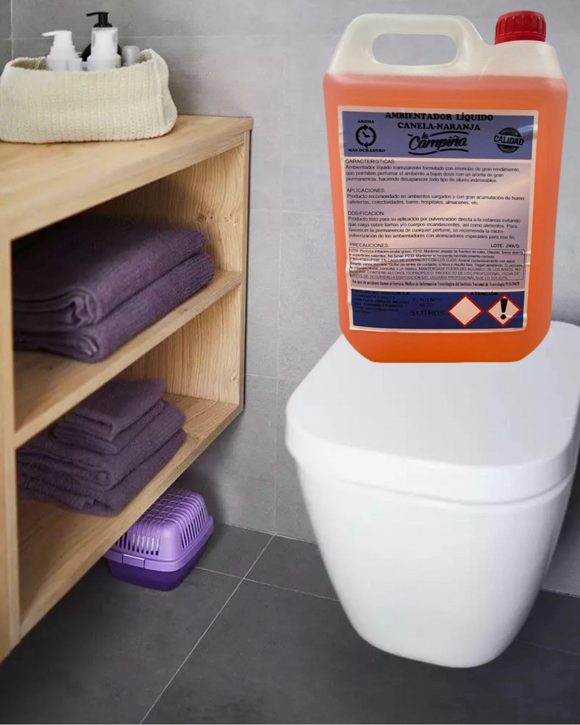 Ambientador Canela Naranja Aroma Profesional Duradero 5 Litros Neutraliza Olores Ideal Hogar Oficina Tiendas Hoteles Restaurantes Uso Intensivo Listo Para Usar Gran Rendimiento