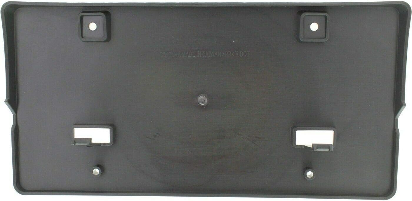 DAT AUTO PARTS Front Bumper License Plate Frame Tag Mounting Bracket Holder Replacement for 2015 2016 2017 Chrysler 200 C/LX/Limited/S 4 Door Sedan Black Textured Made of Plastic CH1068131 68103958AB
