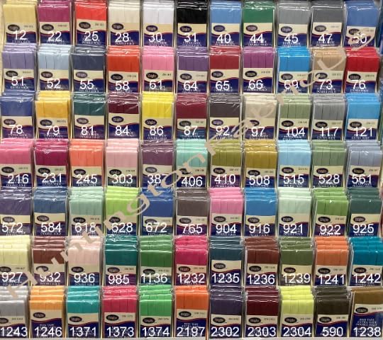 Wrights - Cinta al bies de doble pliegue de 12 pulgada PC206 Todos los colores actuales de Wright, todo en stock y listo para envío rápido