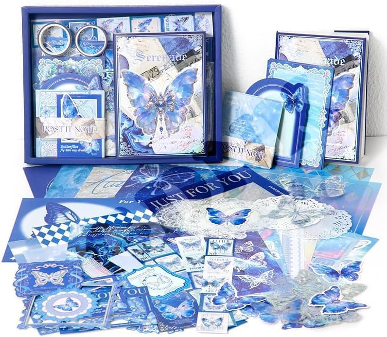 GDNK Scrape Book Kit Scrapbooking Kit Vintage Journal Scrapbook Pack ...