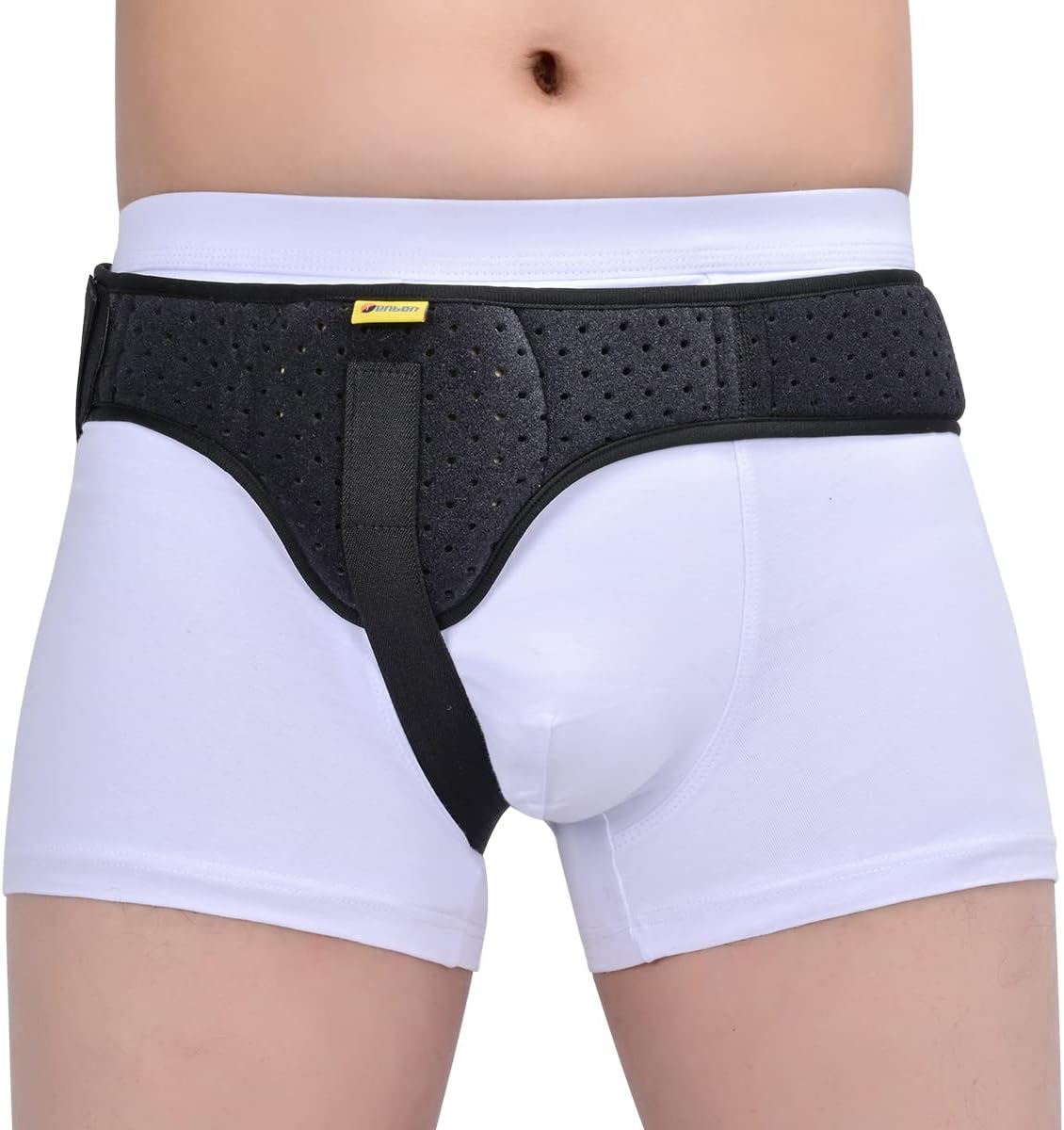 Tenbon Hernia Belts for Men and Women Left or Right Side Hernia Support Truss for Inguinal Groin Pain with Removable Compression Pads for Pref or Post-Surgical, Femoral, Comfortable Adjustable Waist Strap Guard
