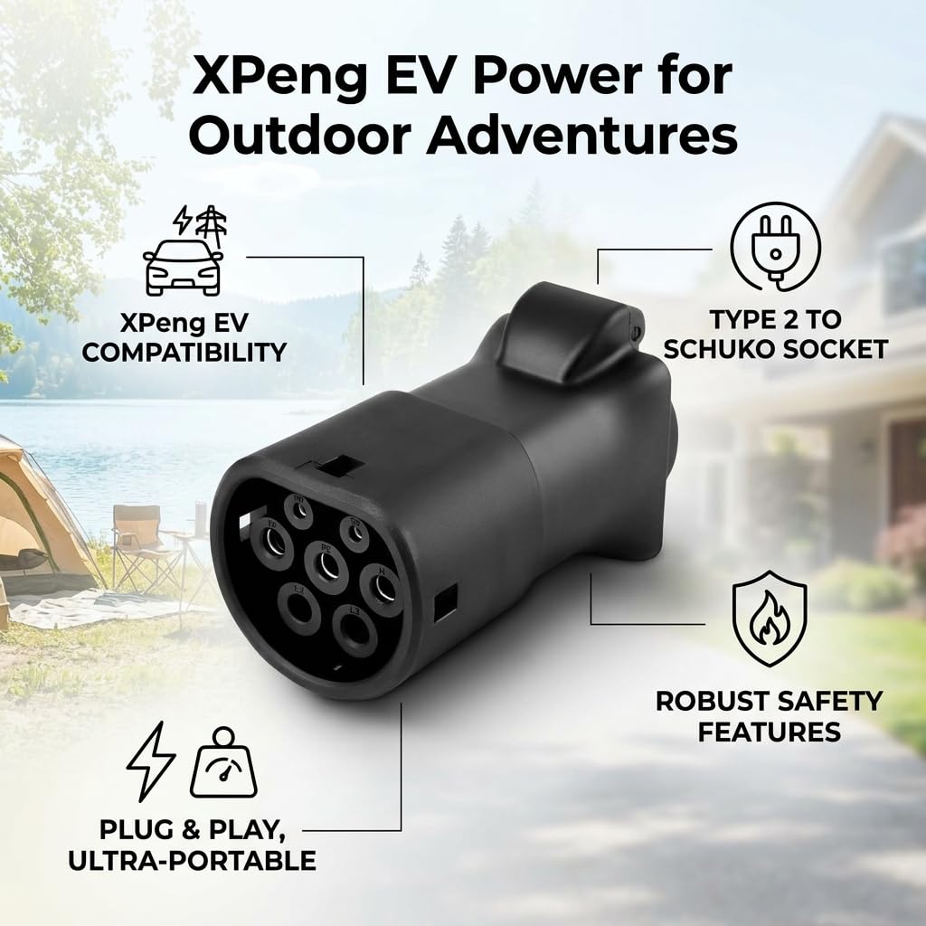 Adapter V2L do ZEEKR, 3,5 kW, 16 A, 220 V, typ 2 do Schuko Vehicle-to-Load adapter do ZEEKR, SMART, LYNK