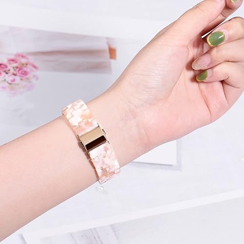 Miniatura 6 de Wongeto Compatible con correas Fitbit LuxeLuxe SE para mujeres y niñas, correa de resina con hebilla de acero inoxidable de repuesto para Fitbit