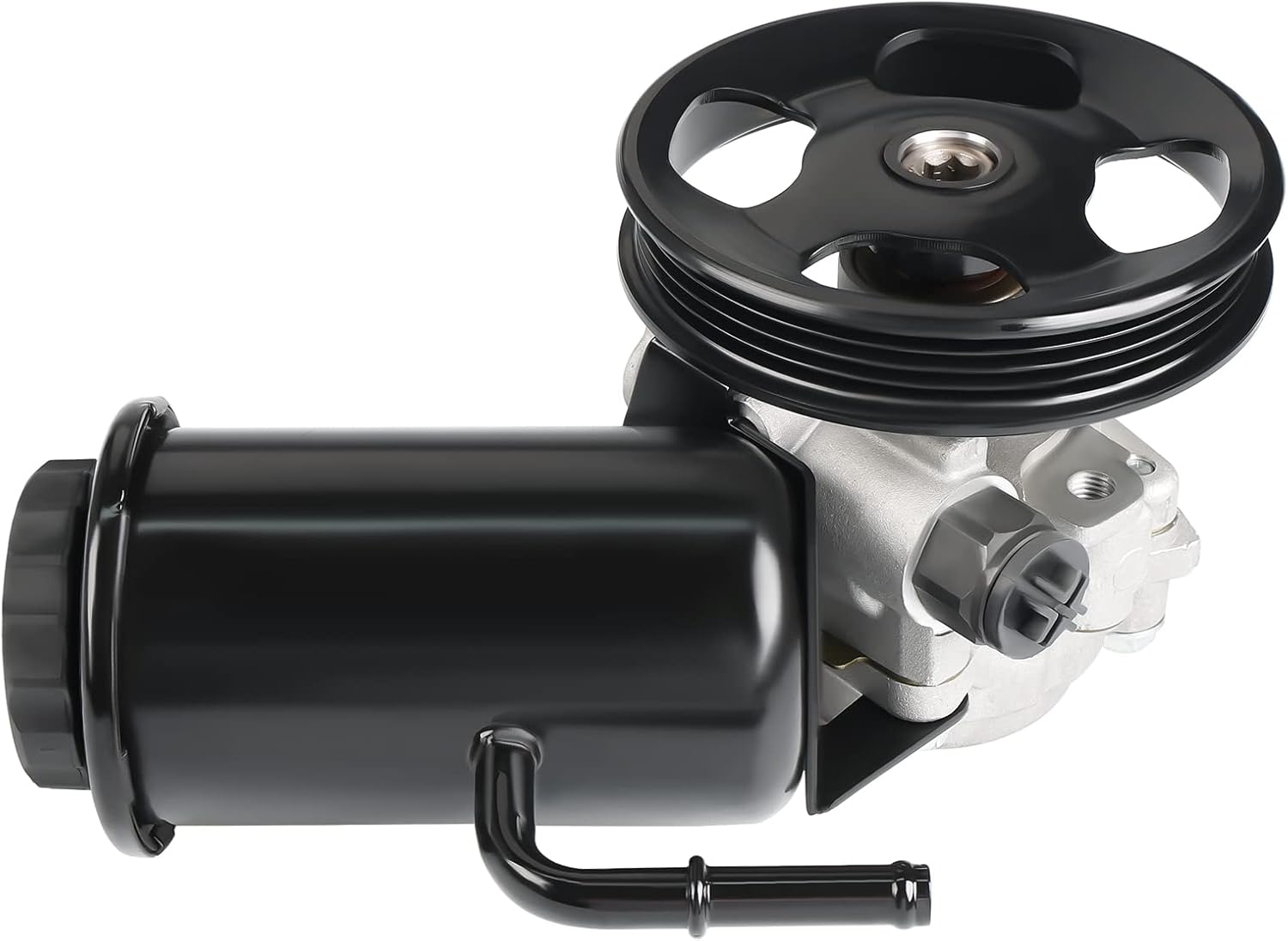 Power Steering Pump with Pulley & Reservoir Compatible with Toyota 4Runner 1996 to 2002, Toyota Tacoma 1995 to 2004, Toyota T100 1995 to 1998, Replacement for 21-5229, 4432004051