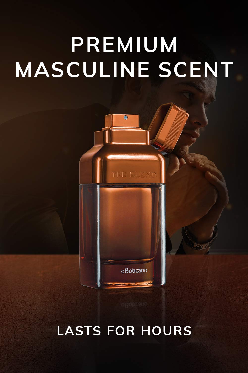 NATIVA SPA O BOTICÁRIO The Blend Eau de Parfum di O Boticario, profumi a lunga durata da uomo, fragranza legnosa e speziata di alta qualità (100,5 ml)