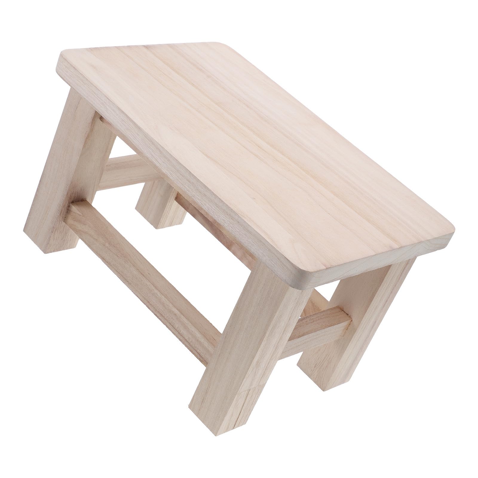 Tabouret en bois massif bords arrondis pour éviter les chocs