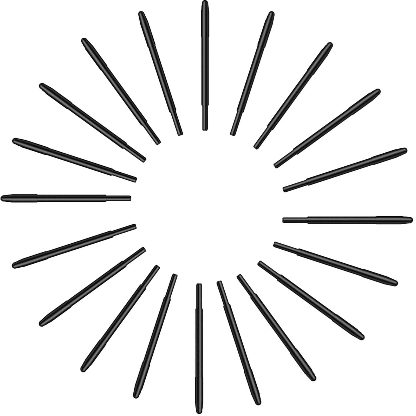 Vostoktech Passive Pen Replacement Nibs 20 Pieces Suitable for xppen Artist 12/12pro/13.3 Pro/ 15.6 pro/22R pro/24 Pro/Deco Pro S M SW WM (Black)-image-44