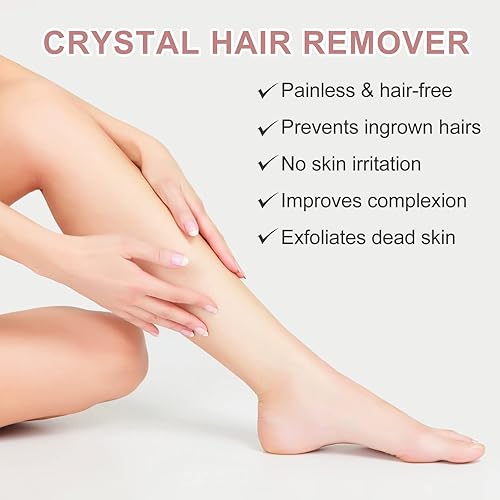 Miniatura 2 de Borrador de cabello de cristal para mujeres y hombres  Simpout Magic Hair Remover, herramienta de depilación de exfoliación 2 en 1, sin dolor,