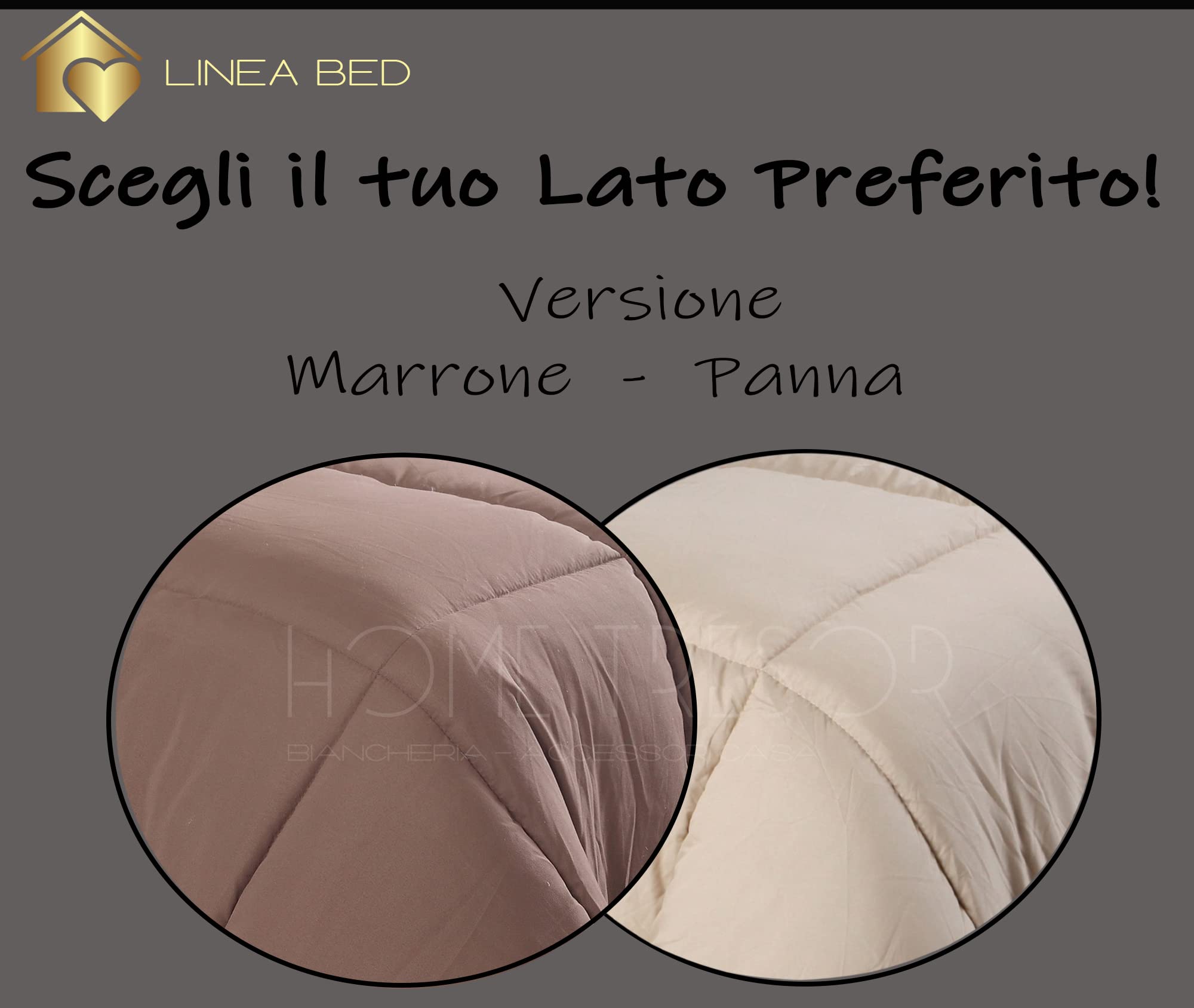 Piumone Invernale Reversibile - Microfibra Anallergica 300gr/mq - Foto 6