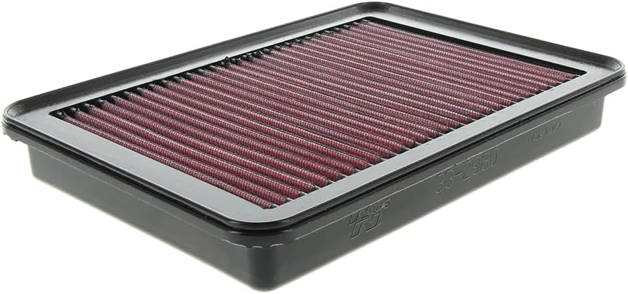 K&N Engine Air Filter: Reusable, Clean Every 75,000 Miles, Washable, Premium, Replacement Car Air Filter: Compatible 2005-2018 HYUNDAI/NISSAN (Grand Starex, H1, H-1, H300, Iload, Imax, Navara),33-2980