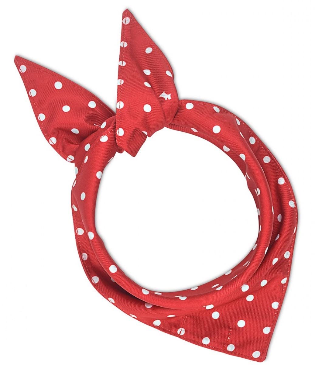 Radley London - Pañuelo para perro, diseño de lunares, color rojo