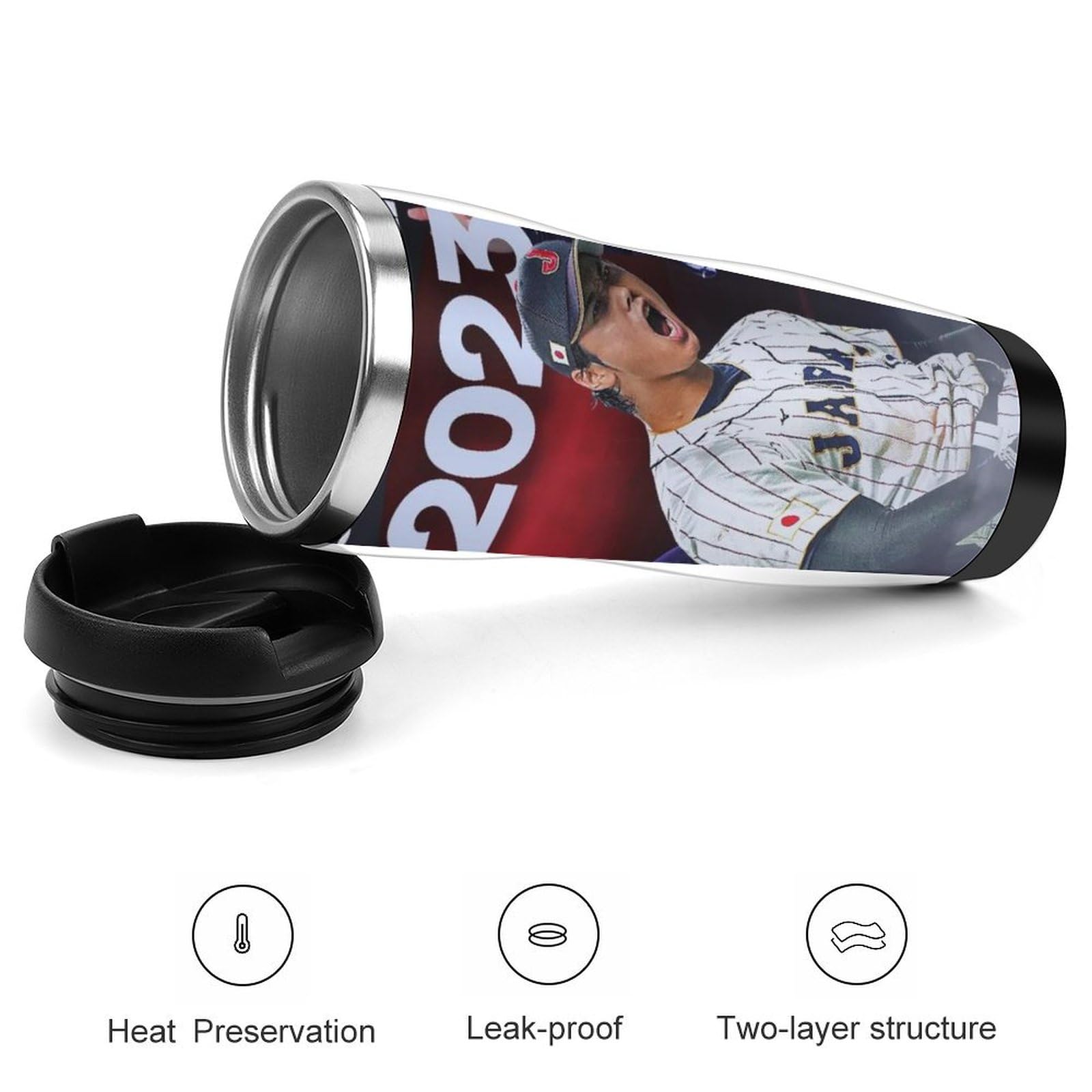 Amazon｜2023 WBC 侍JAPAN 大谷翔平 優勝おめでとう サーモス 水筒