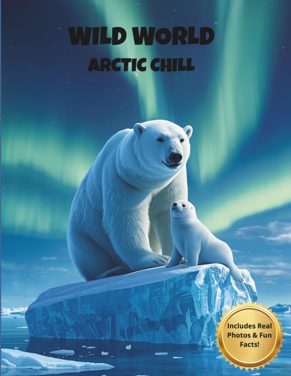 WILD WORLD: Arctic Chill: Educational Coloring Book for Kids Ages 4-8, with Real Photos and Fun Facts (Wild World Explorers)