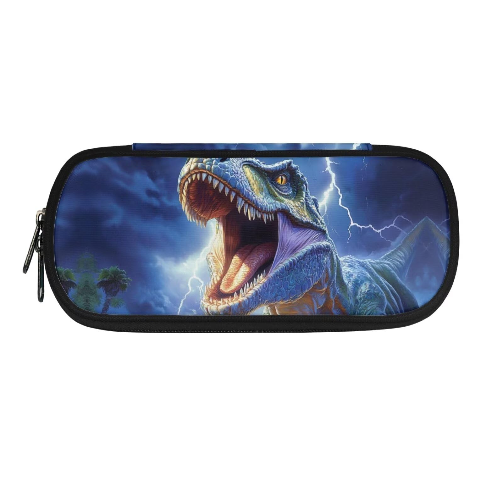 POLERO Dinosaur Pencil Case Boys School Supplies Pencil Storage Bag with Compartments Zipper Pen Box — image 1