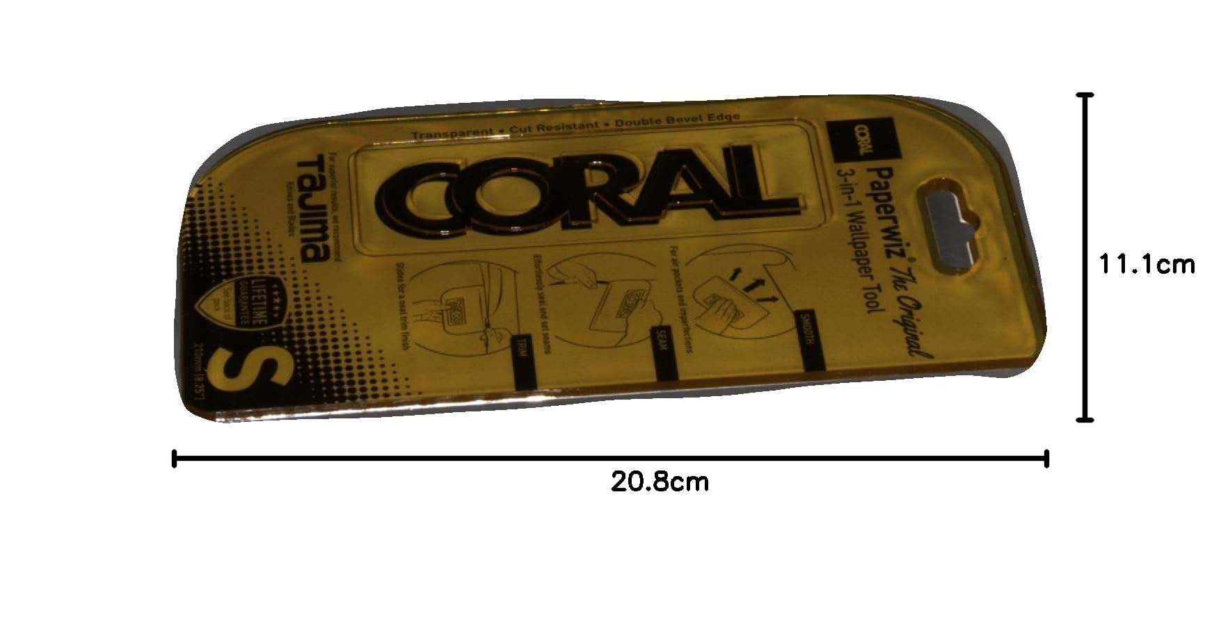 Coral 69500 Paperwiz narzędzie do tapetowania 3 w 1, oryginalny, żółty