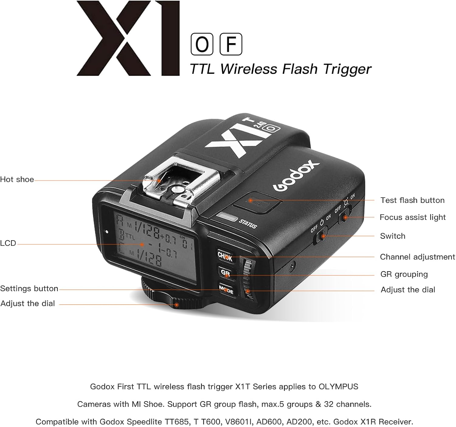 Godox X1T-F TTL Wireless Flash Trigger Transmitter Nigeria Ubuy