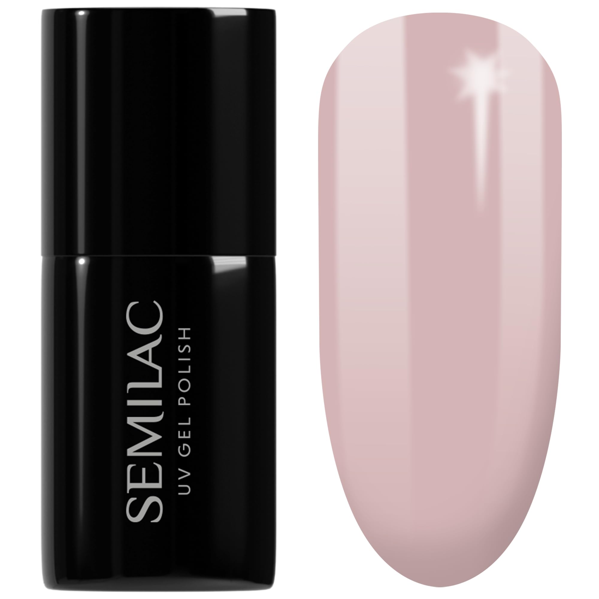 SEMILAC Gel Nail Polish 135 Frappe - Full Coverage Gel Polish - Soak Off Easy To Use LED/UV Nail Lamp - Long Lasting Manicure and Pedicure up to 3 weeks