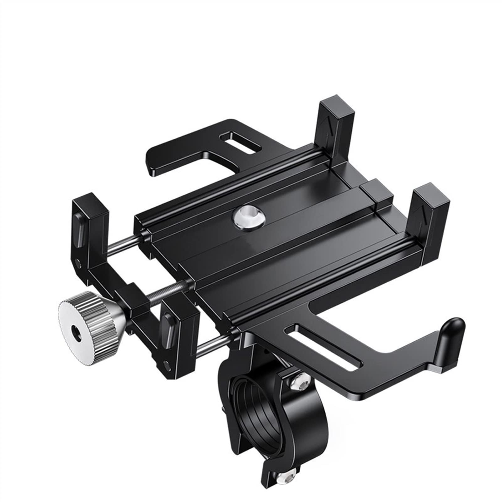 SCOOVY Porta Cellulare Antiurto Supporto per Telefono per Bici da Moto Rotazione A 360 ° Supporto per Smartphone Regolabile Staffa di Navigazione GPS