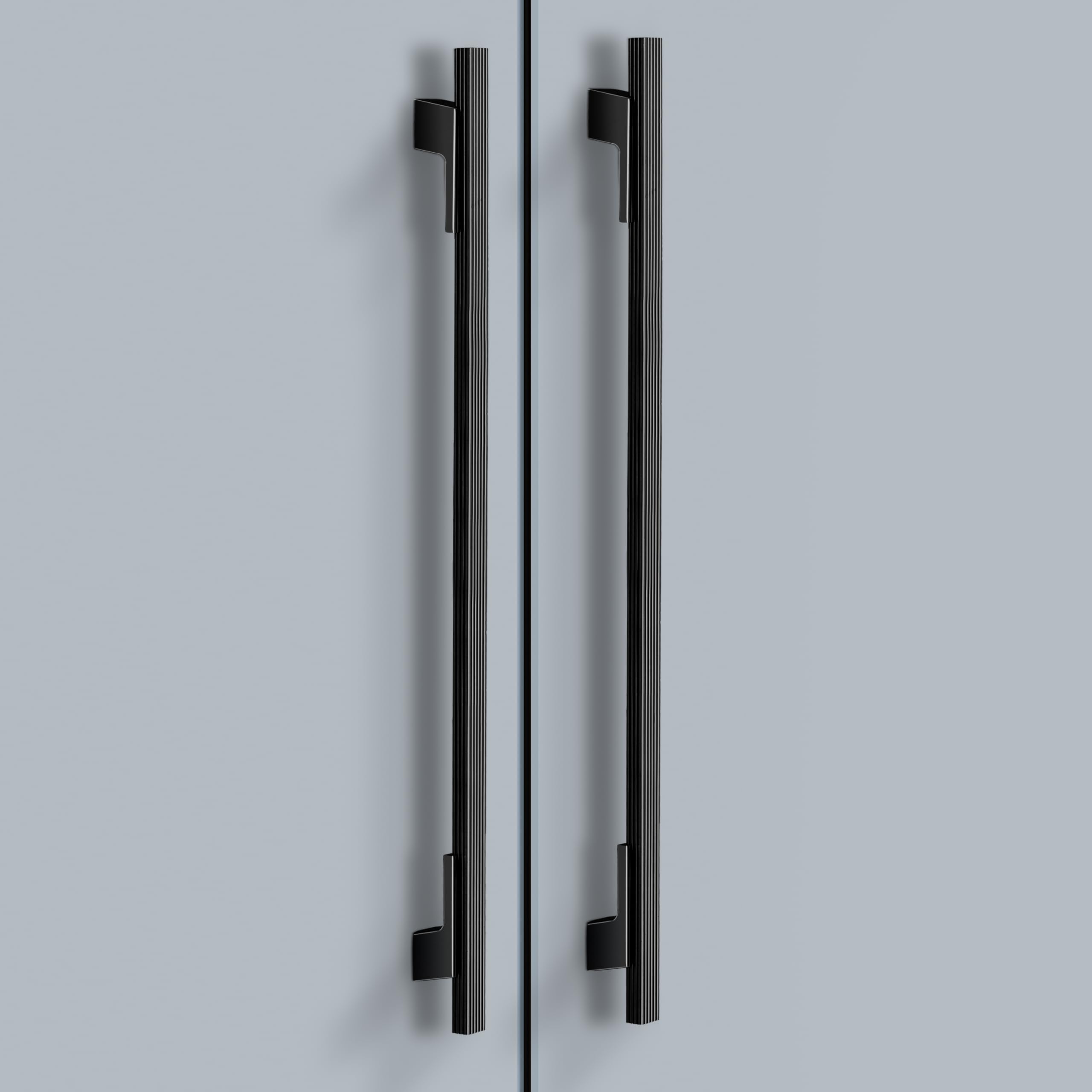 Plantex Cabinet Handle/Kitchen Cabinet Door Handle/Wardrobe/450 mm Cupboard Handle/Door Pull-Push Handle for Home/Office - Pack of 2 (Black)-image-27