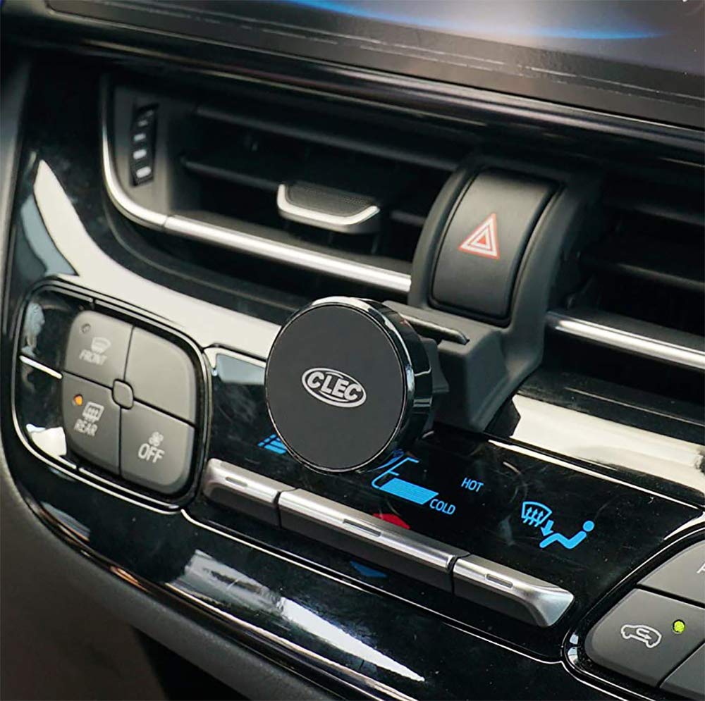 Beerte Uchwyt samochodowy na telefon, pasuje do toyoty CHR 2018, uchwyt na telefon mocowany do wylotów powietrza, pasuje do smartfonów, stop, magnetyczny
