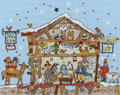 Bothy Threads Kreuzstich-Set 'Die Katze, Die Die Creme Bekam' – Komplettset Mit Garn & Nadel
