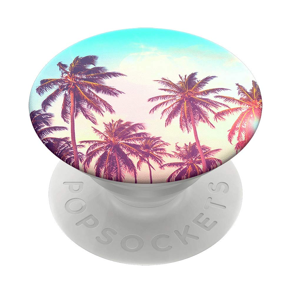 Collapsible Grip & Stand for Phones and Tablets - Palm Trees