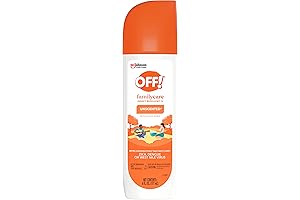 OFF! FamilyCare Insect & Mosquito Repellent Spritz, Unscented Bug spray with Aloe-Vera