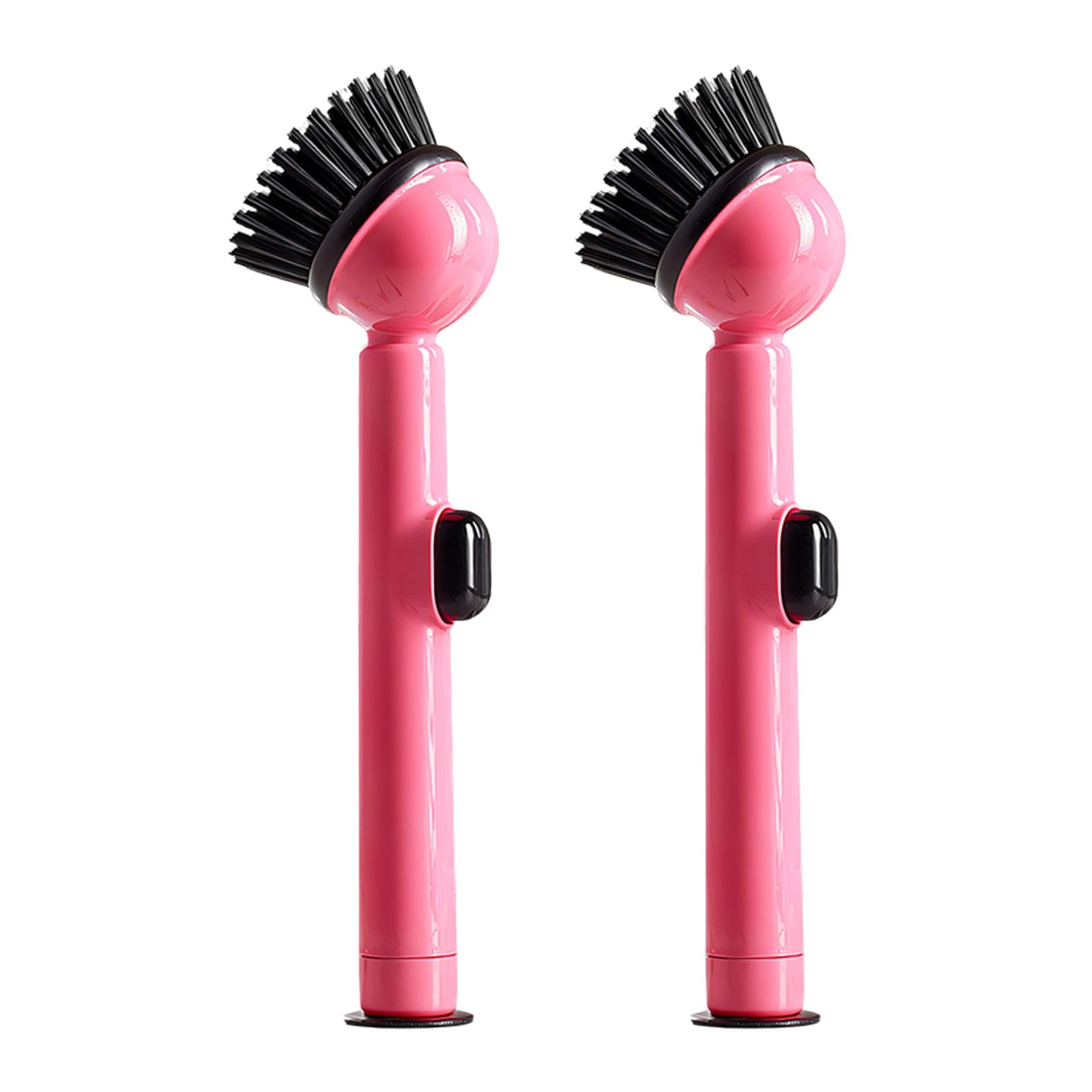 Jazuaiao Kitchen Standing Liquid Soap Brush with Ergonomic Handle and Dense Bristles for Effective Pots Scrubbing Kitchen Stand Brush