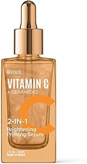 Vitamin C & Ceramides 2-In-1 Serum - & Priming, Anti-Aging, Skin Repair, Hydrates & Firms - Cruelty-Free Korean Skin Care For All Skin Types - 2 Fl. Oz
